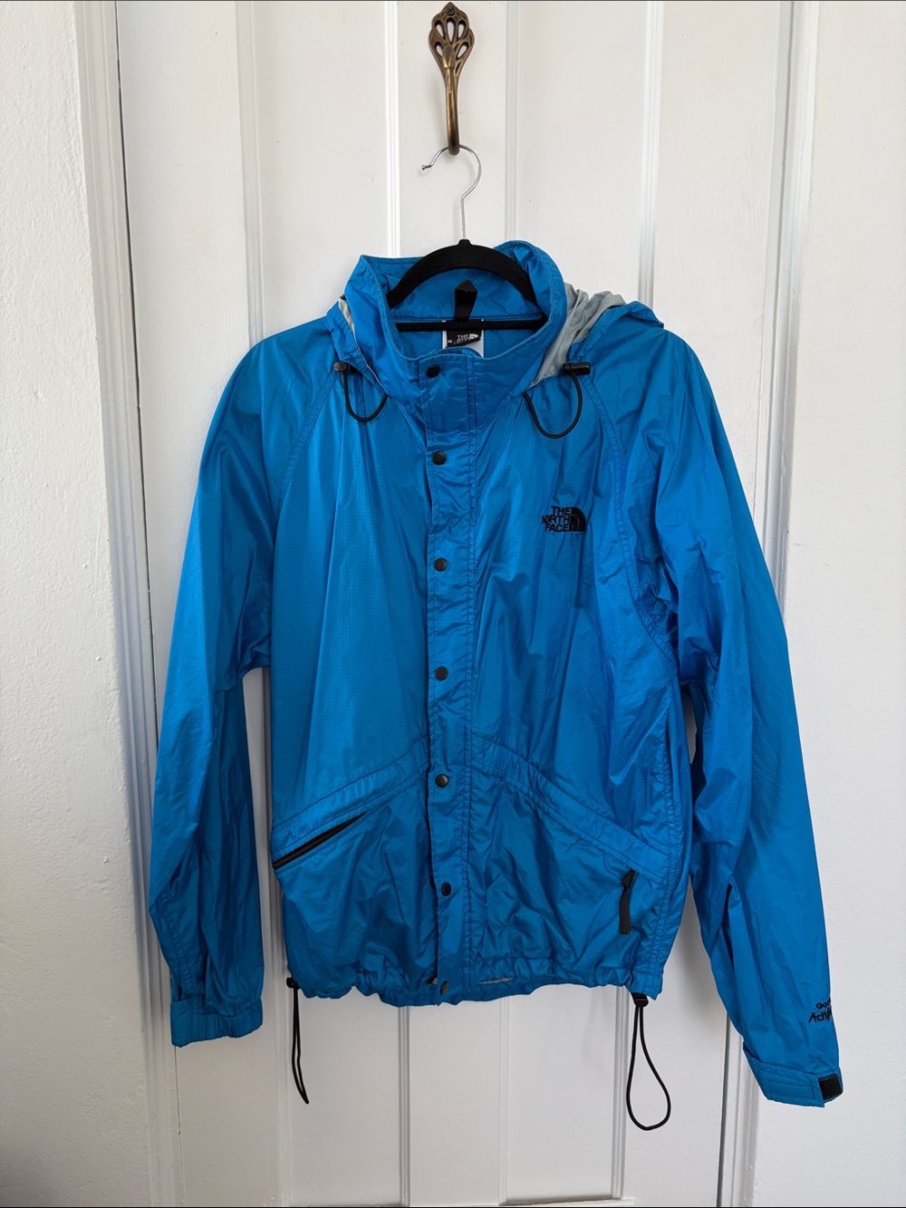 The North Face Electric Blue Hooded Rain Jacket